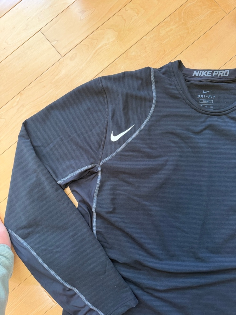 Nike Pro Men’s Long Sleeve Fitted Top Black XXL - Picture 4 of 14